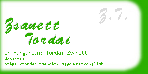 zsanett tordai business card